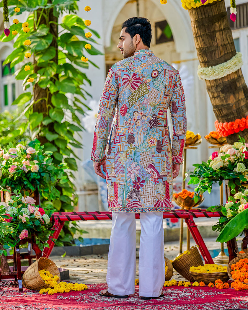 Heritage Mosaic Embroidered Kurta