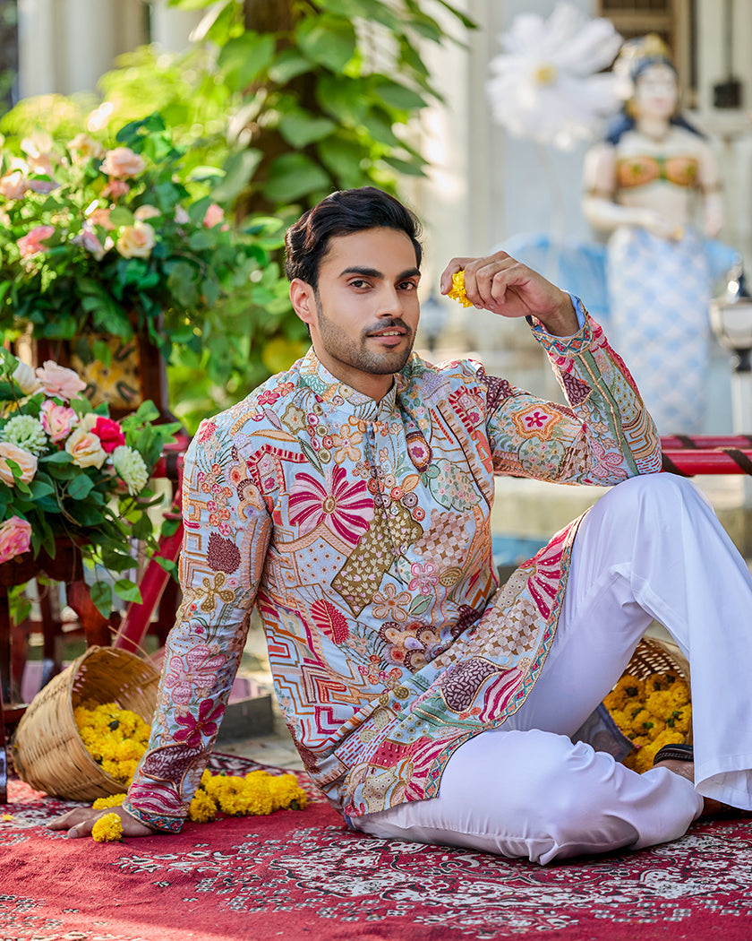 Heritage Mosaic Embroidered Kurta