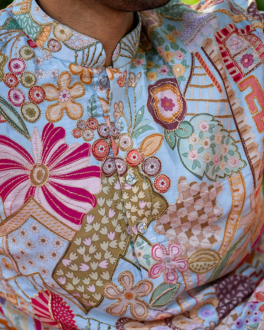 Heritage Mosaic Embroidered Kurta
