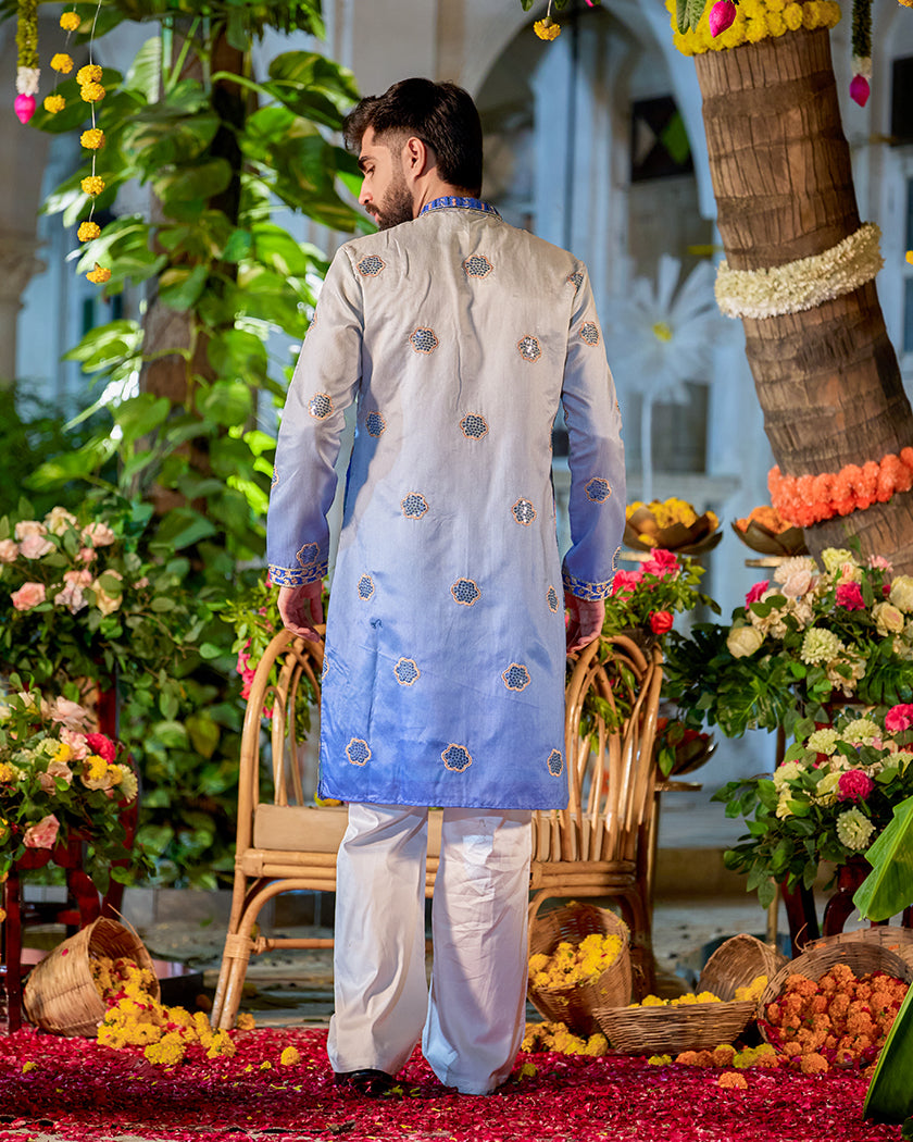 Allure Bloom Embroidered Kurta.