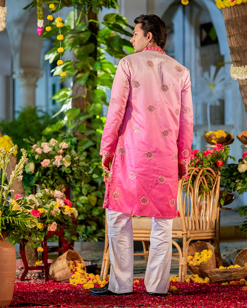 Allure Rose Embroidered Kurta.