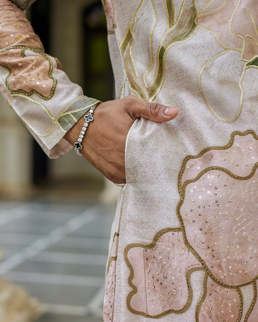 Blush Meadows embroidered kurta set