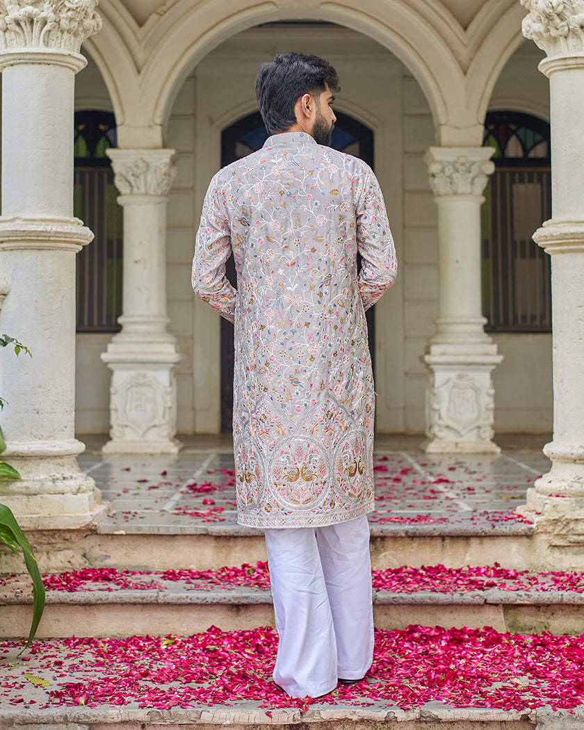 Seraphic Swan Embroidered Kurta