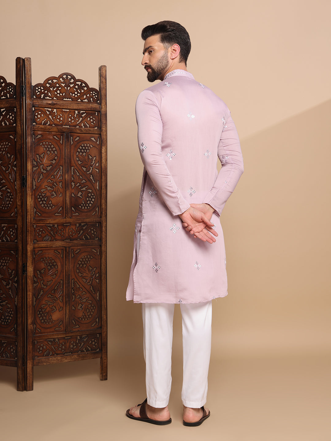 Mauve Majesty Sequin kurta set
