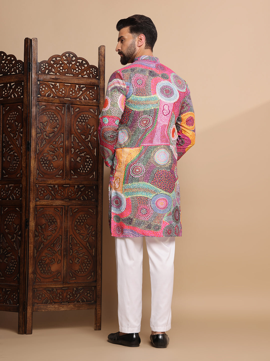 Fusion Mosaic Digital Print Kurta Set