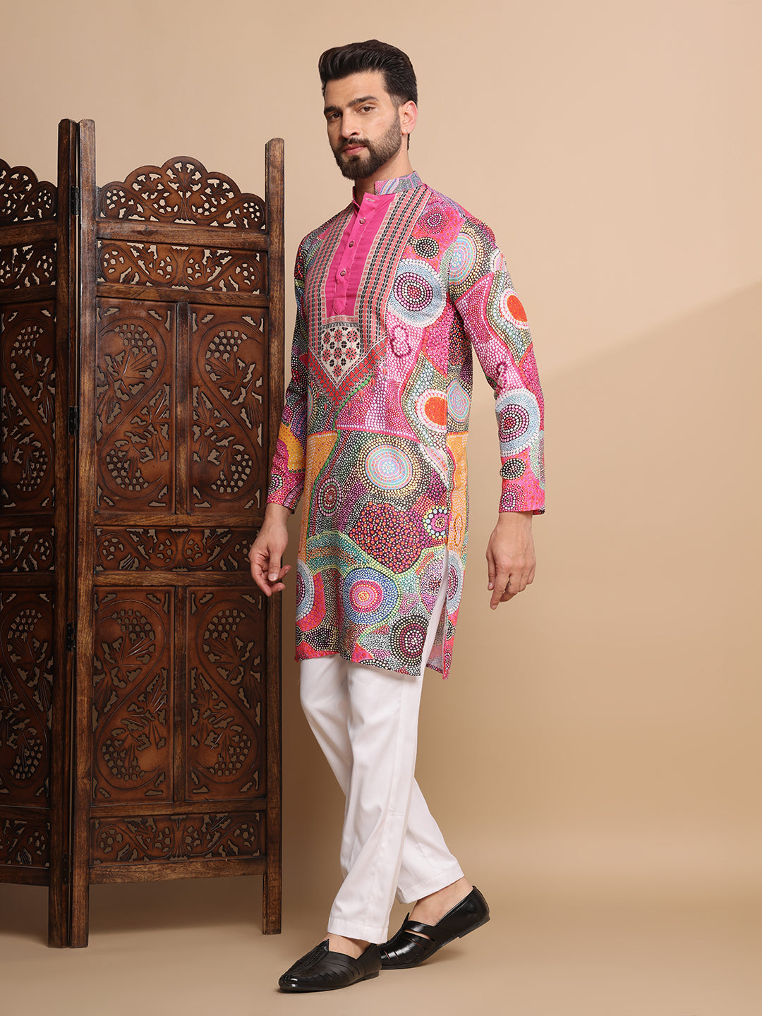 Fusion Mosaic Digital Print Kurta Set