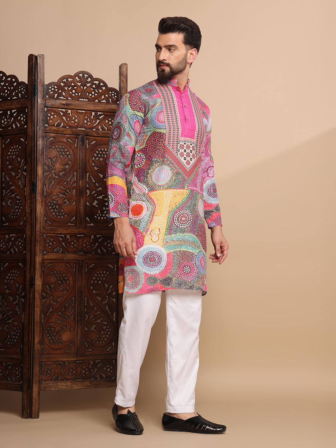 Fusion Mosaic Digital Print Kurta Set