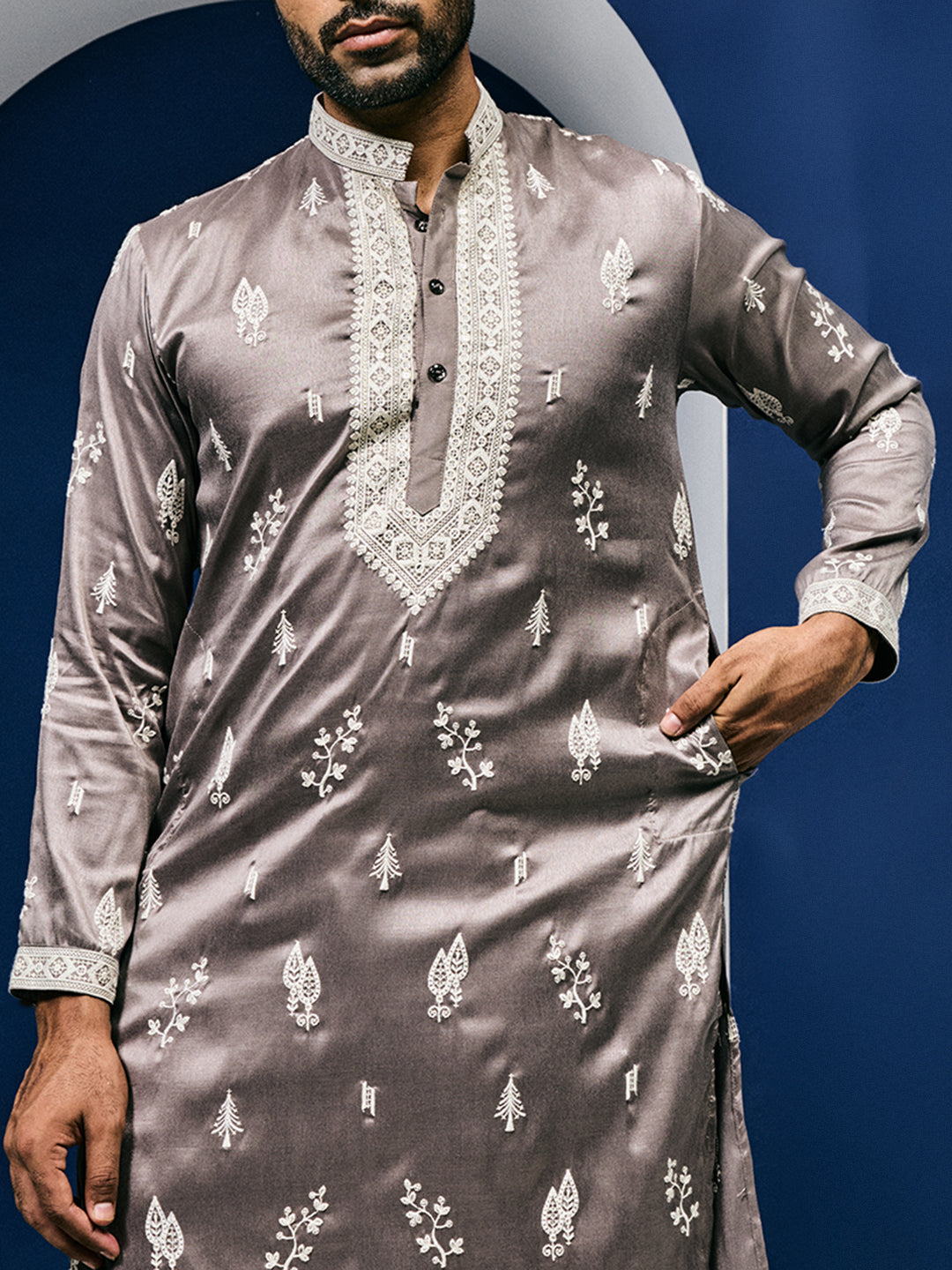 Dusky Elegance Kurta-pant Set