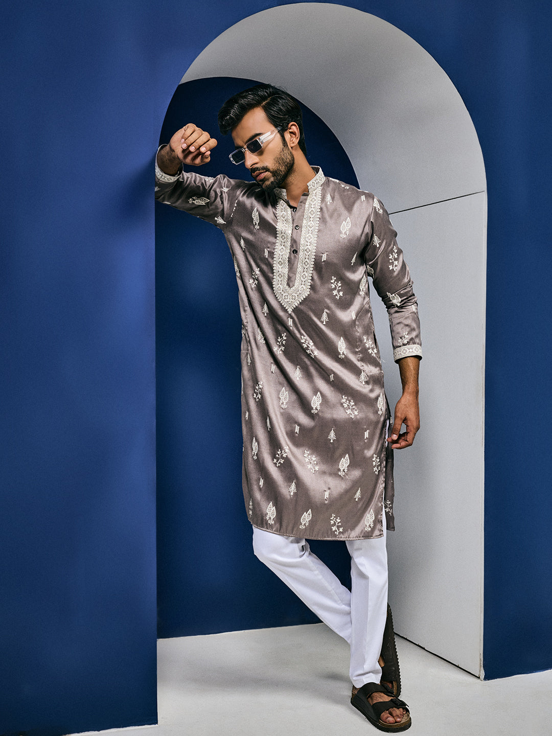 Dusky Elegance Kurta-pant Set