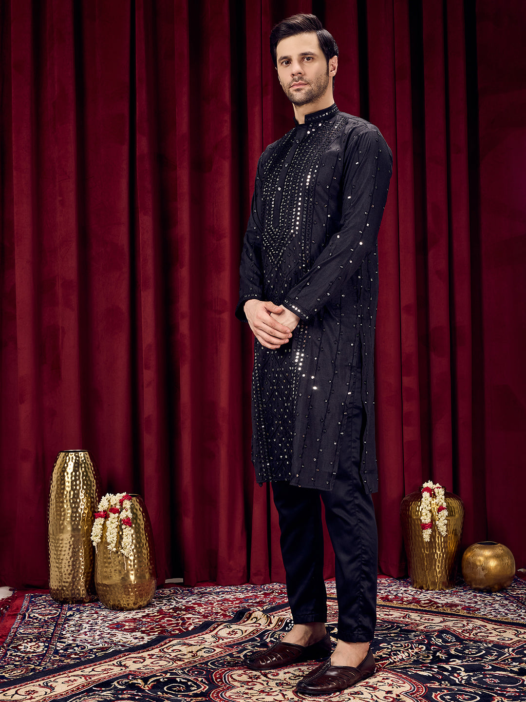Black Radiance Kurta-pant Set