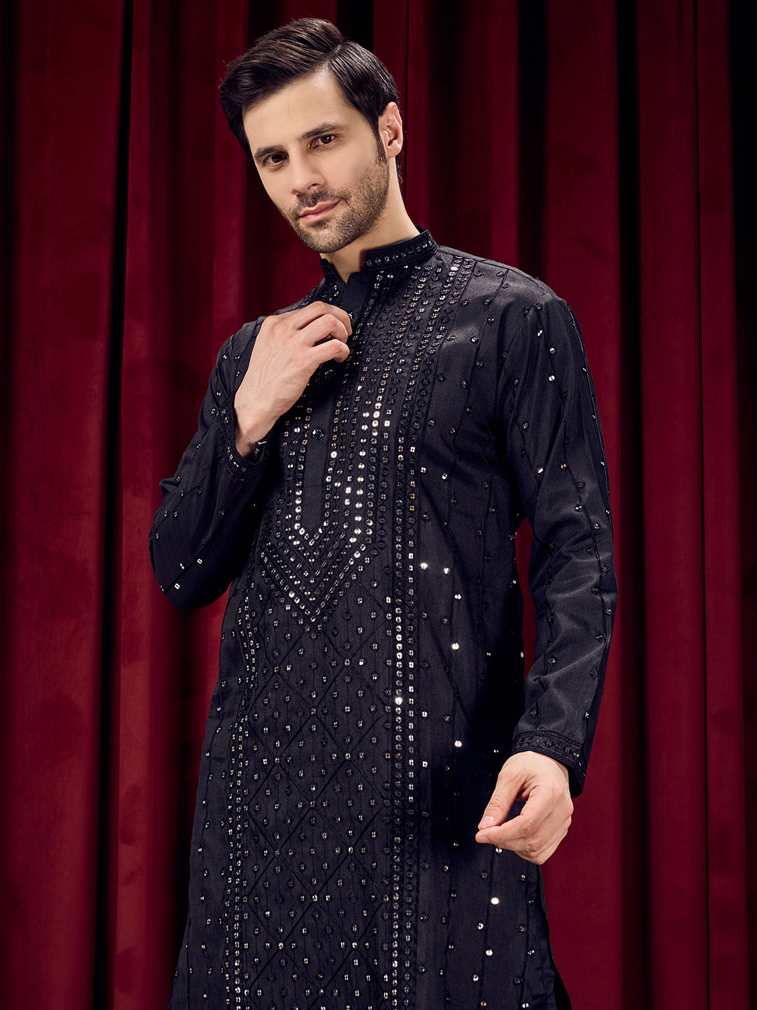 Black Radiance Kurta-pant Set