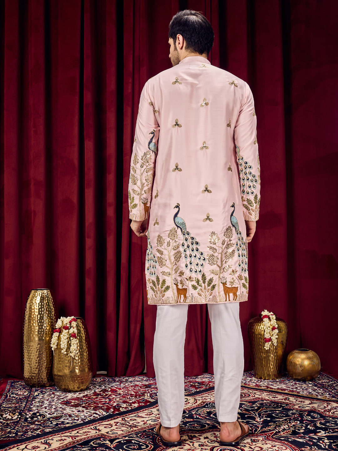 Mayur Baag Pink Kurta-pant Set