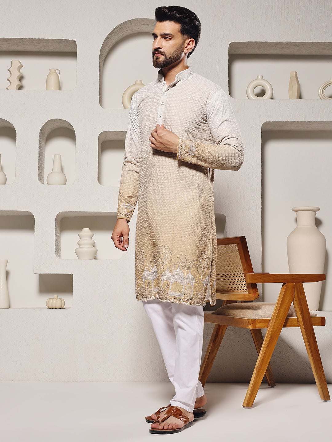 Desert Gold Dunes Inspired Kurta