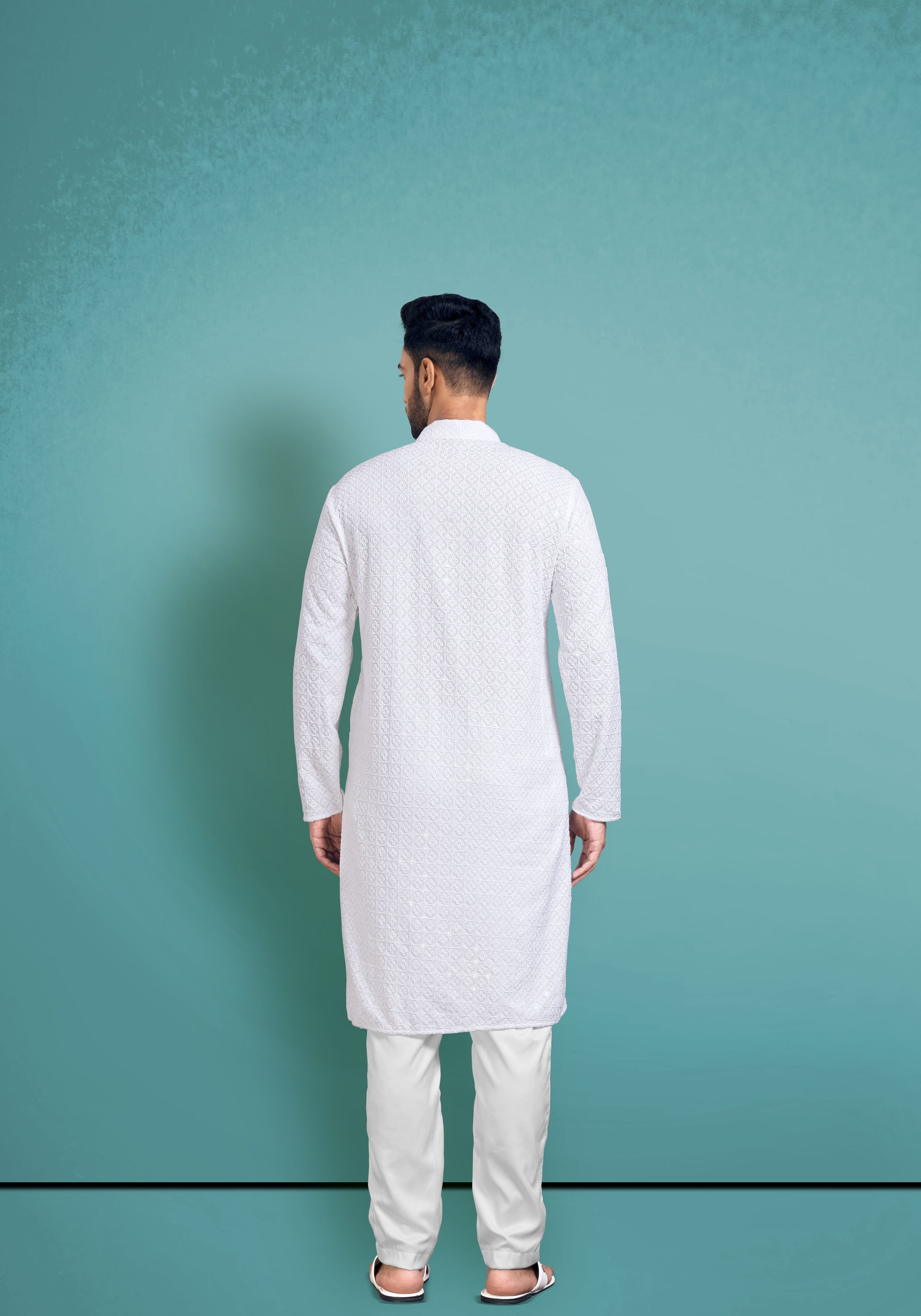 White Chikankari Kurta