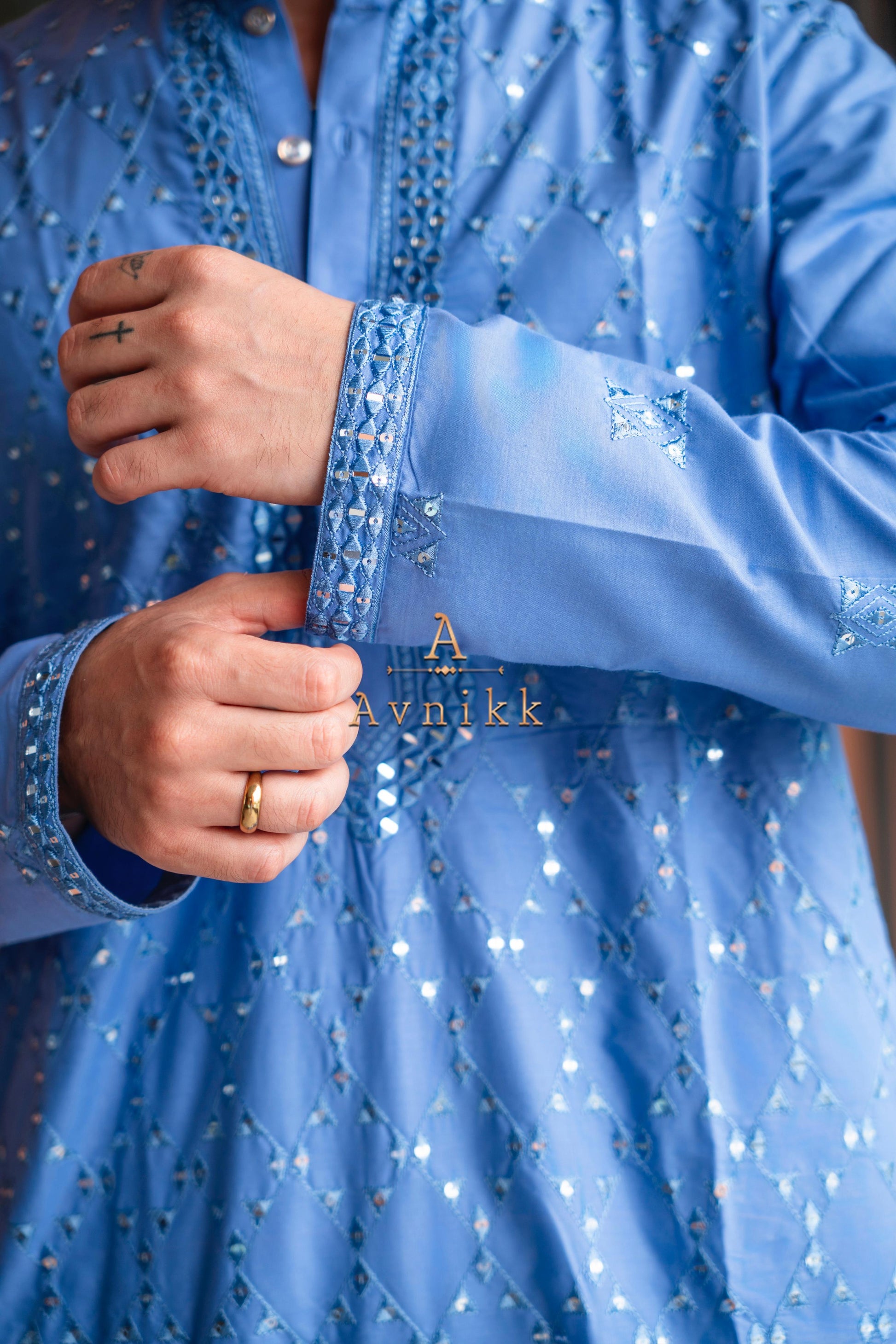 Reflection Of Sky Kurta.