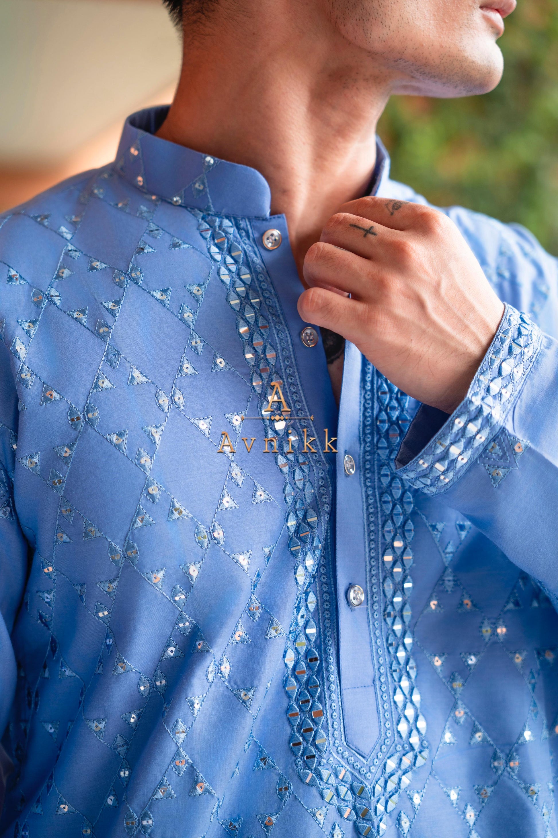 Reflection Of Sky Kurta.