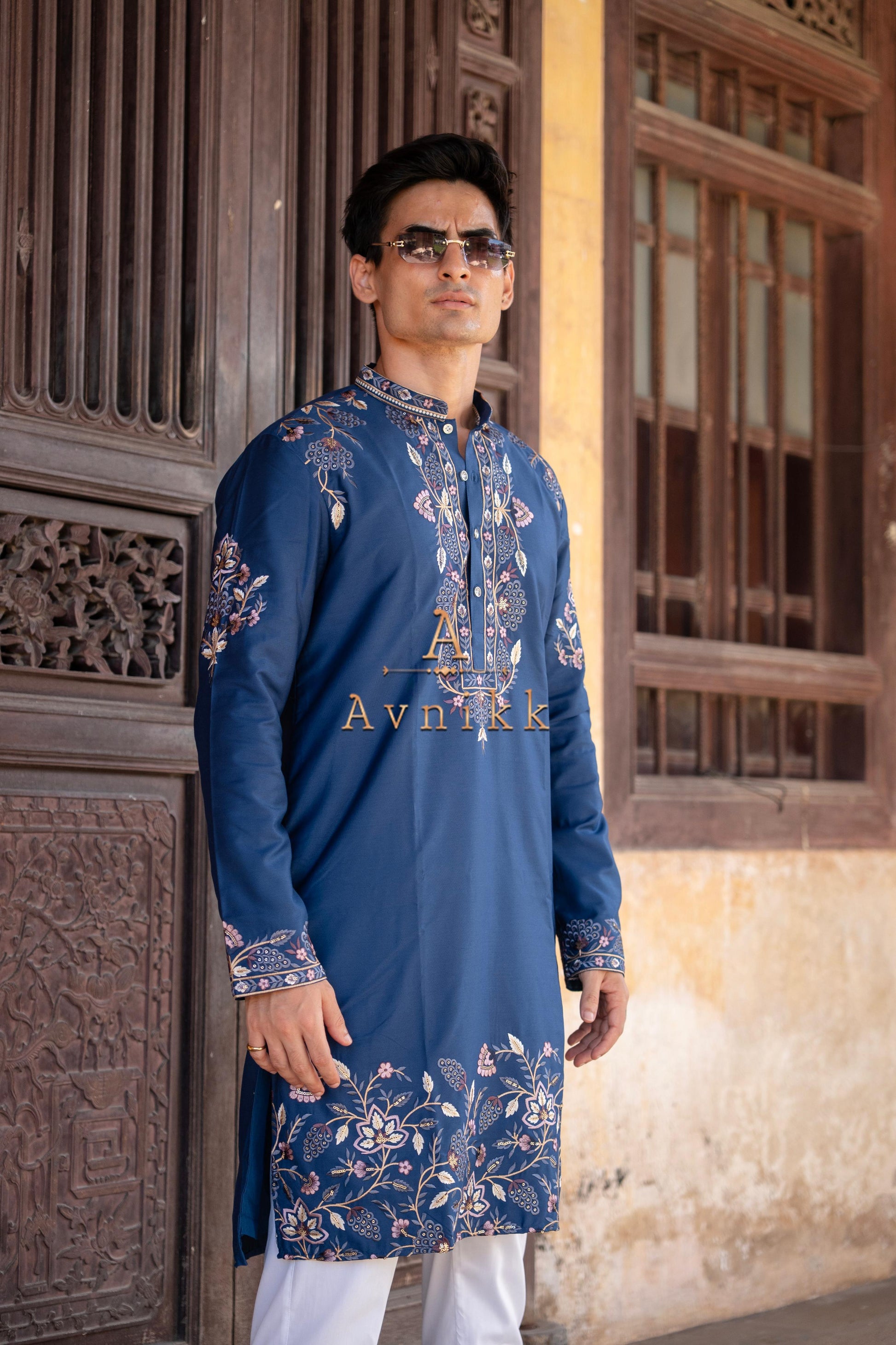 Royal Azure Kurta.