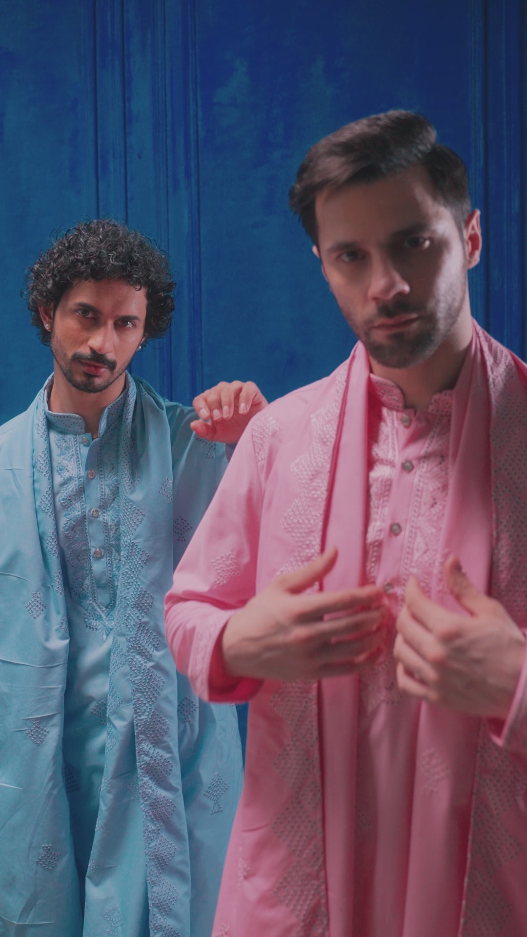 Pink Embroidered Kurta+Dupatta And Patiala Pant Set