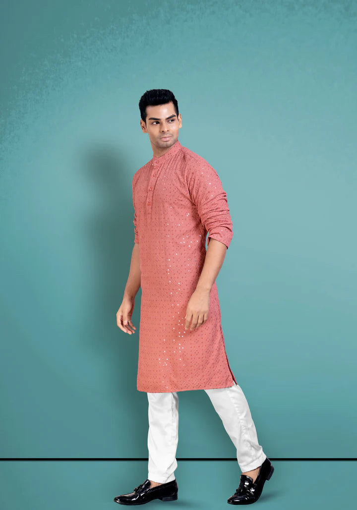 chikankari Kurta for men