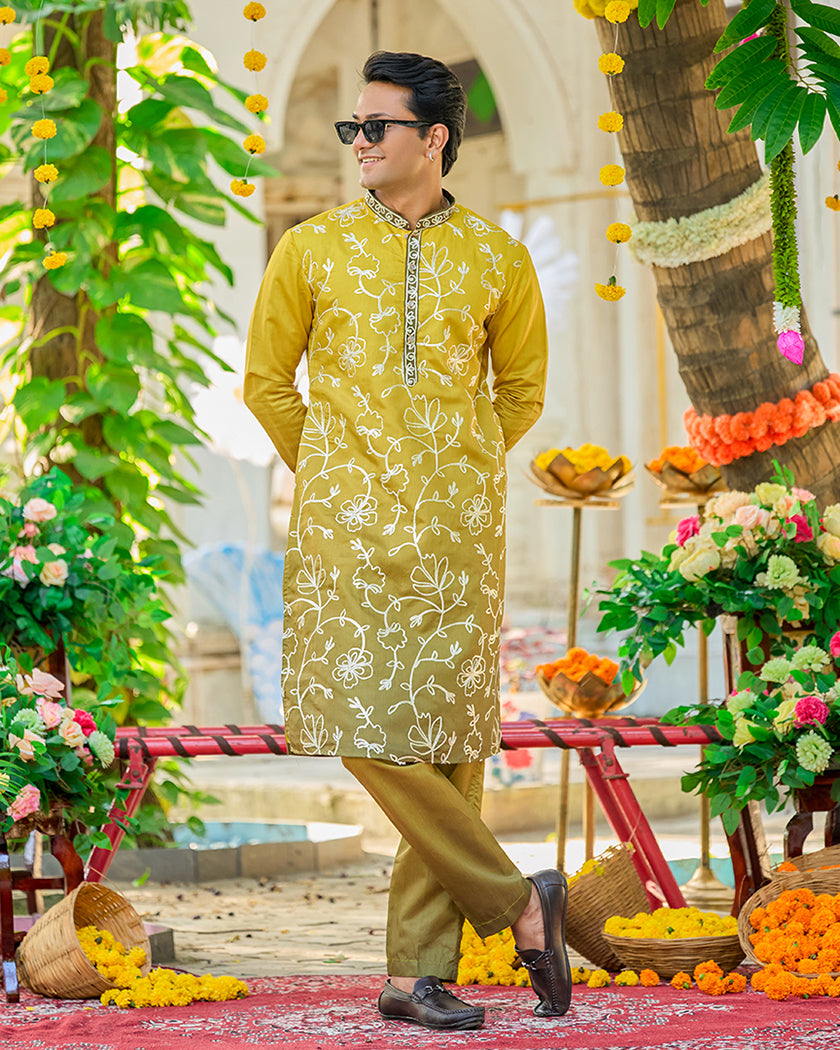 Golden Isle Kurta.