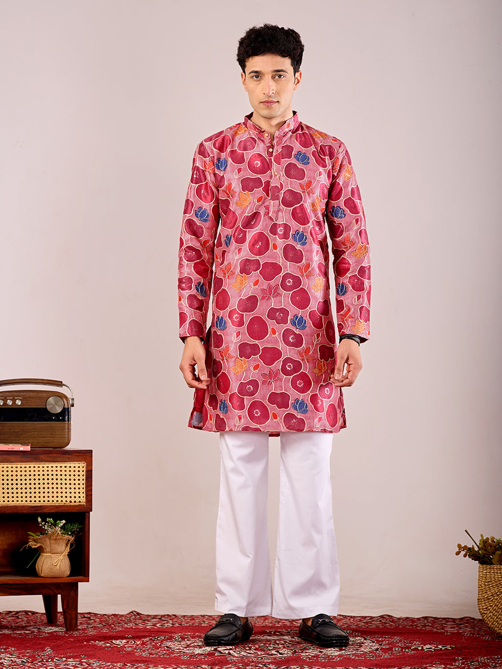 Manik Bagh Position-Embroided Kurta Set.