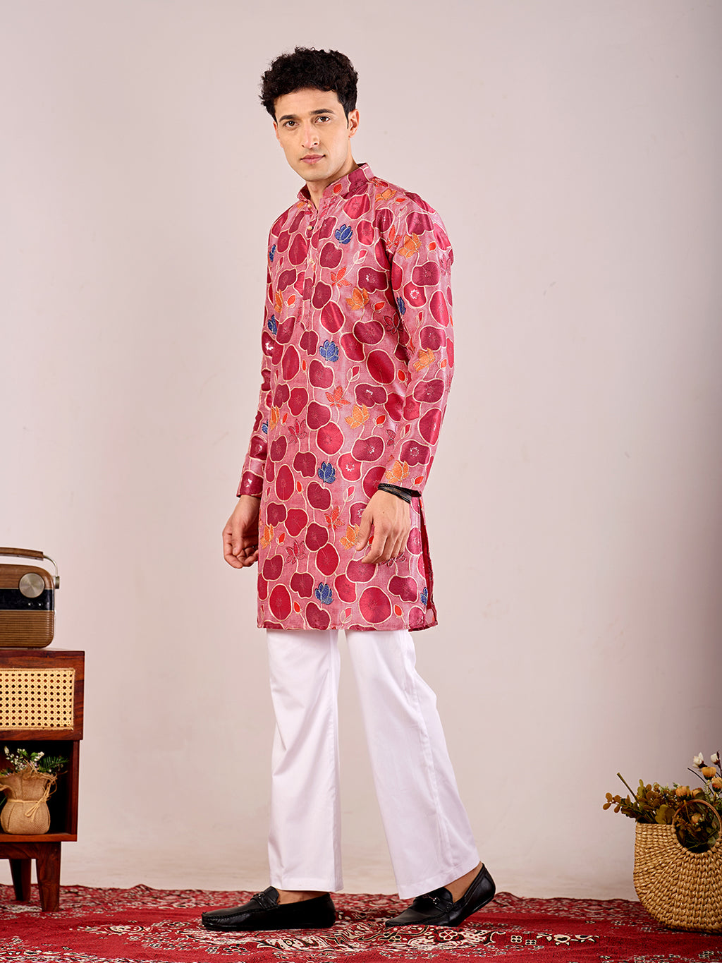 Manik Bagh Position-Embroided Kurta Set.