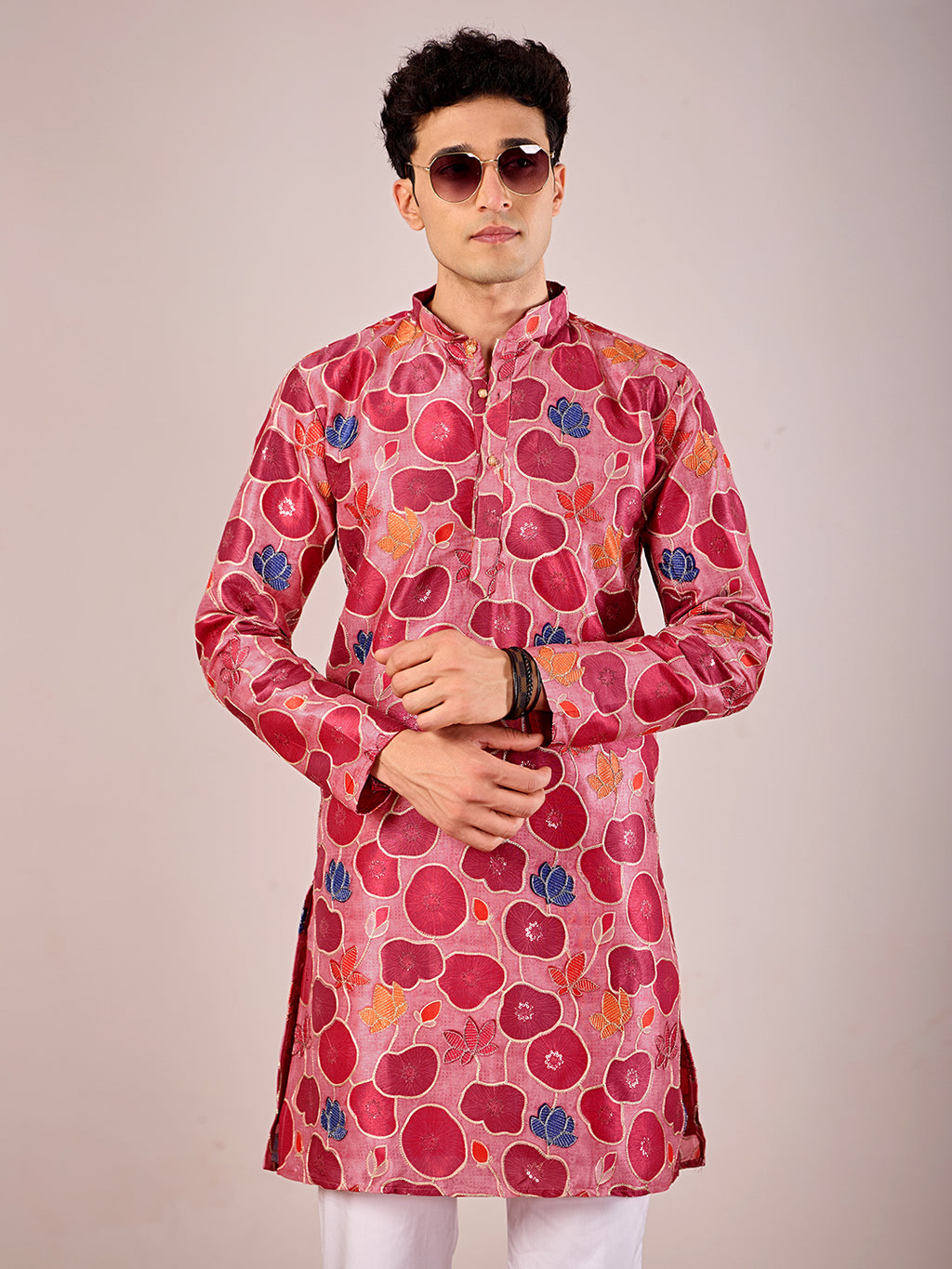 Manik Bagh Position-Embroided Kurta Set.