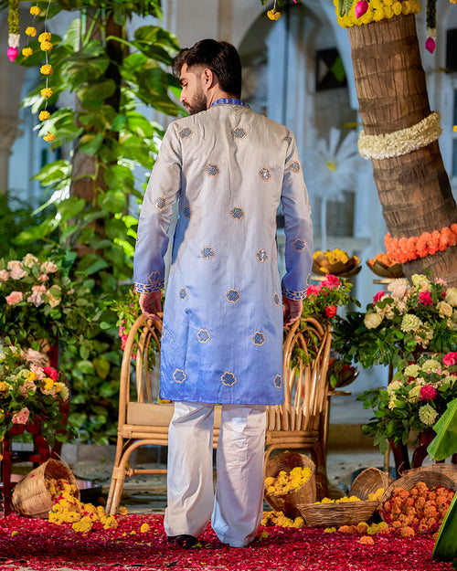 Allure Bloom Embroidered Kurta.