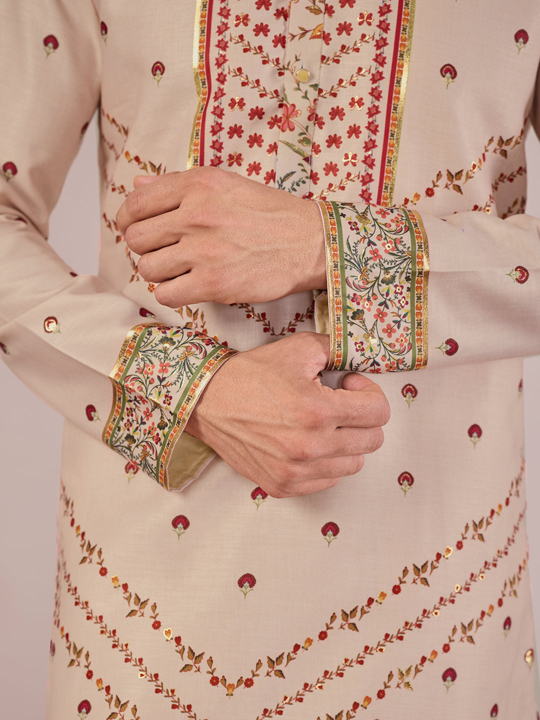 The Nishat Linen Kurta (Heritage Beige)