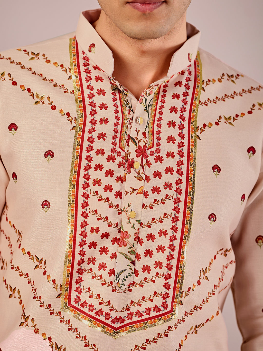 The Nishat Linen Kurta (Heritage Beige)