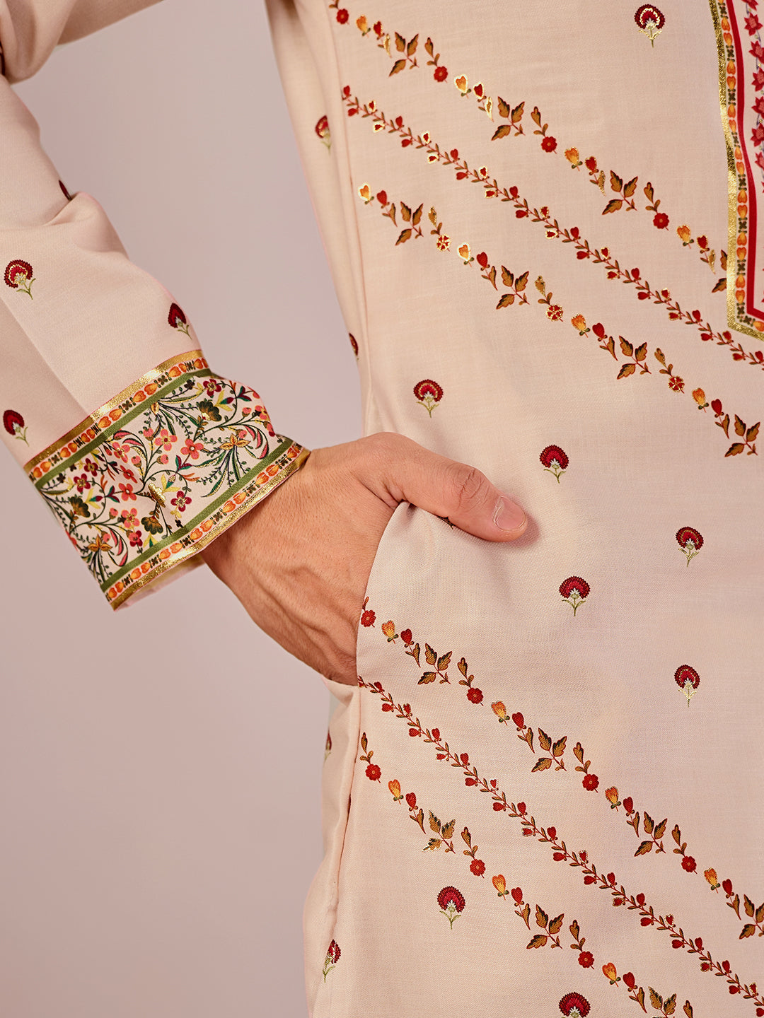 The Nishat Linen Kurta (Heritage Beige)