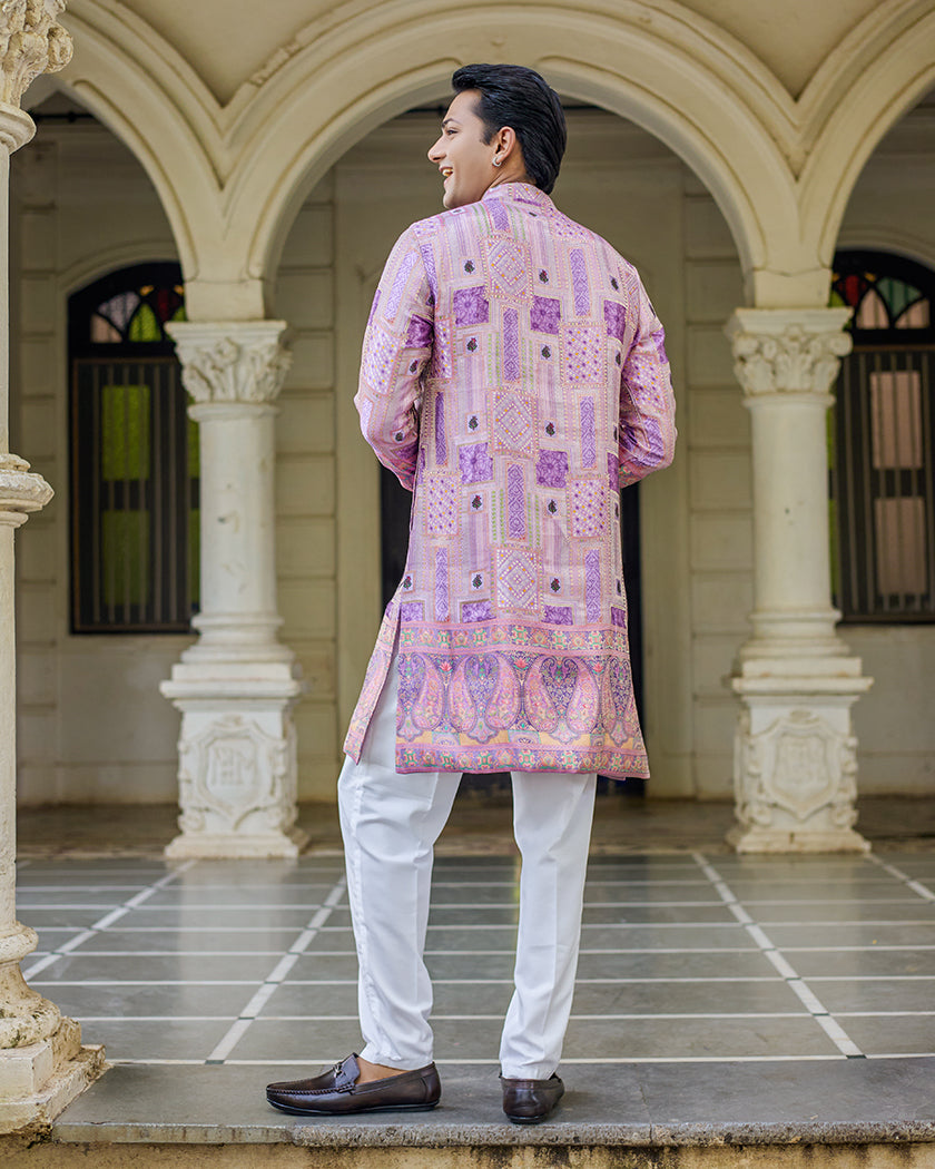 Shahi Lavender Kurta Set.