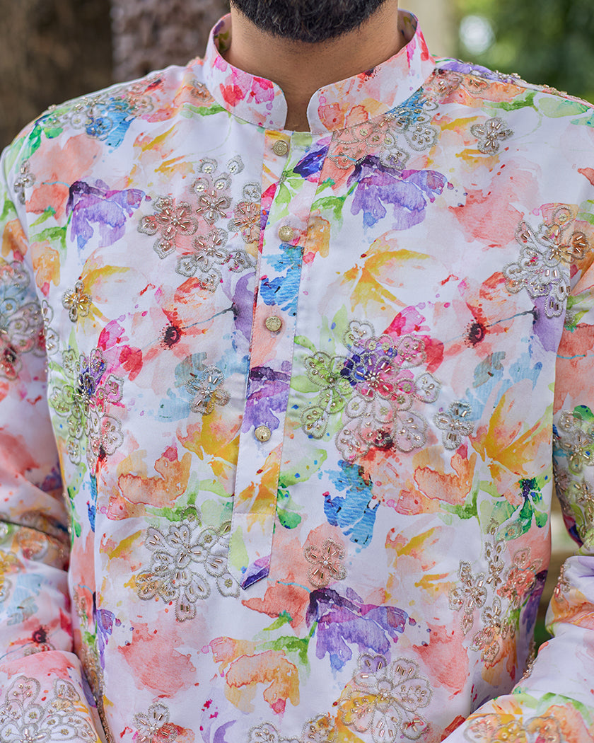 Pastel Mirage Embroirdered Kurta Set