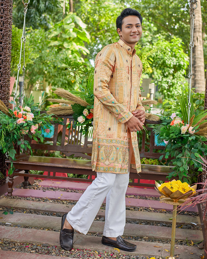 Shahi Gold Kurta Set.