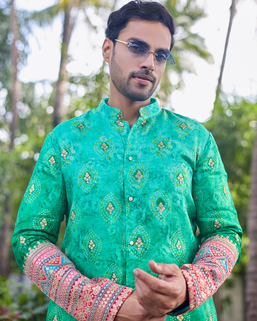 Shahi Panna Kurta Set