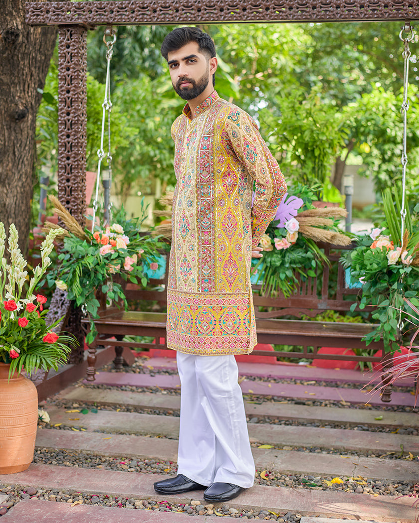 Tapestry Regal Yellow Kurta.