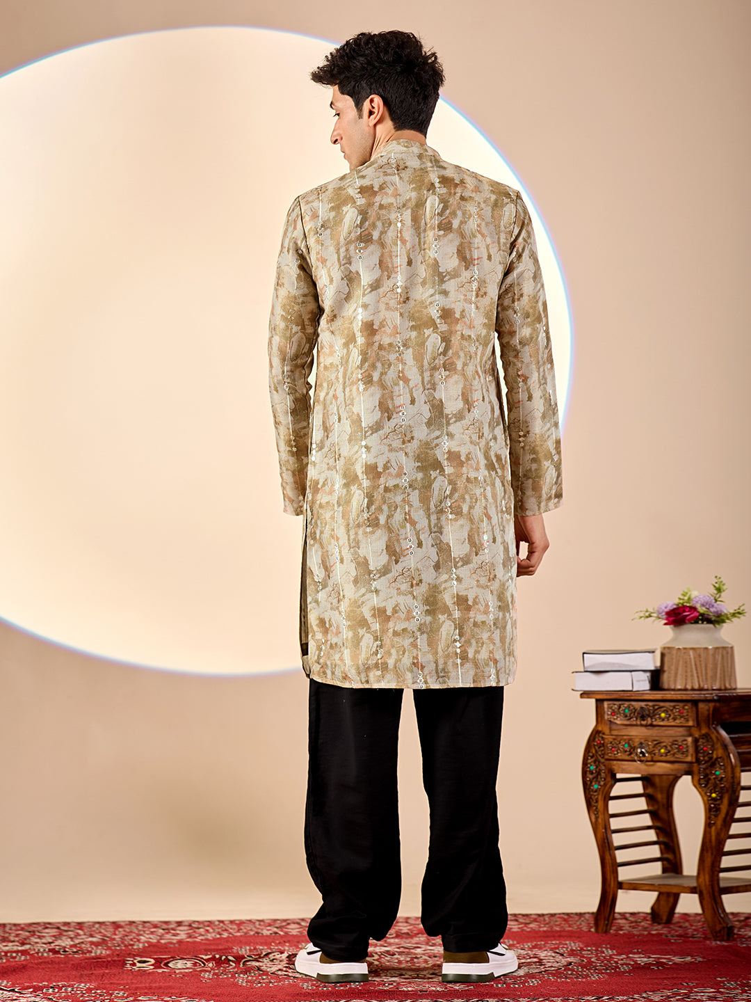 Earthy Abstract Casual Kurta