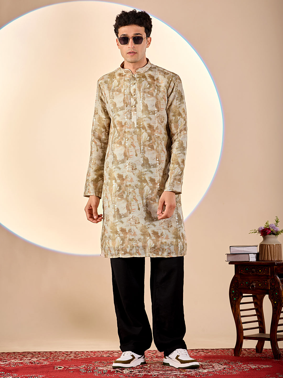 Earthy Abstract Casual Kurta