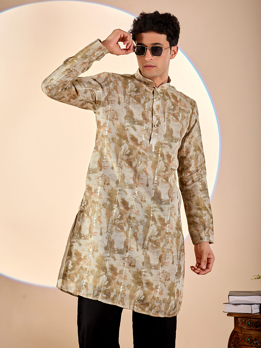 Earthy Abstract Casual Kurta