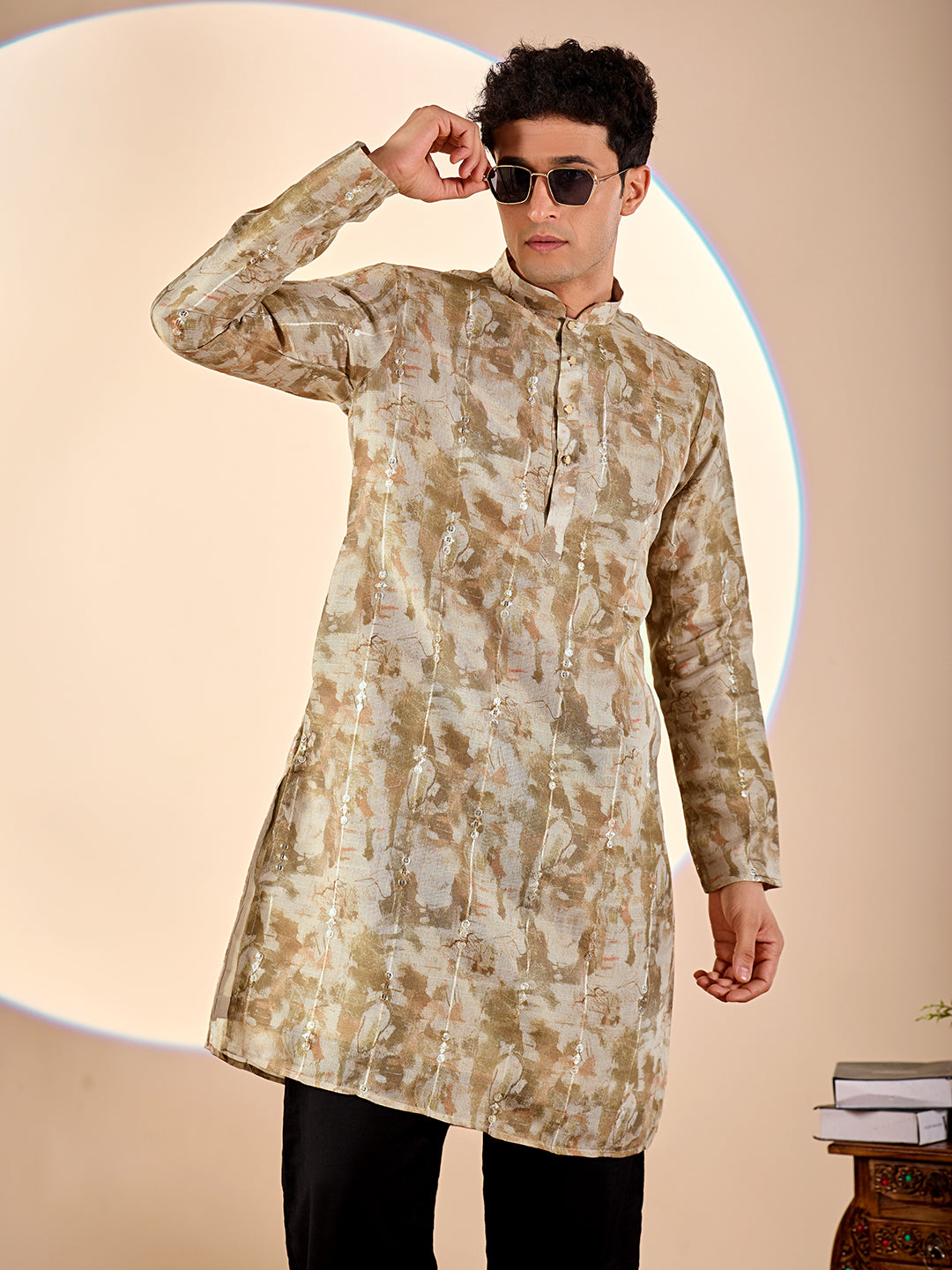 Earthy Abstract Casual Kurta