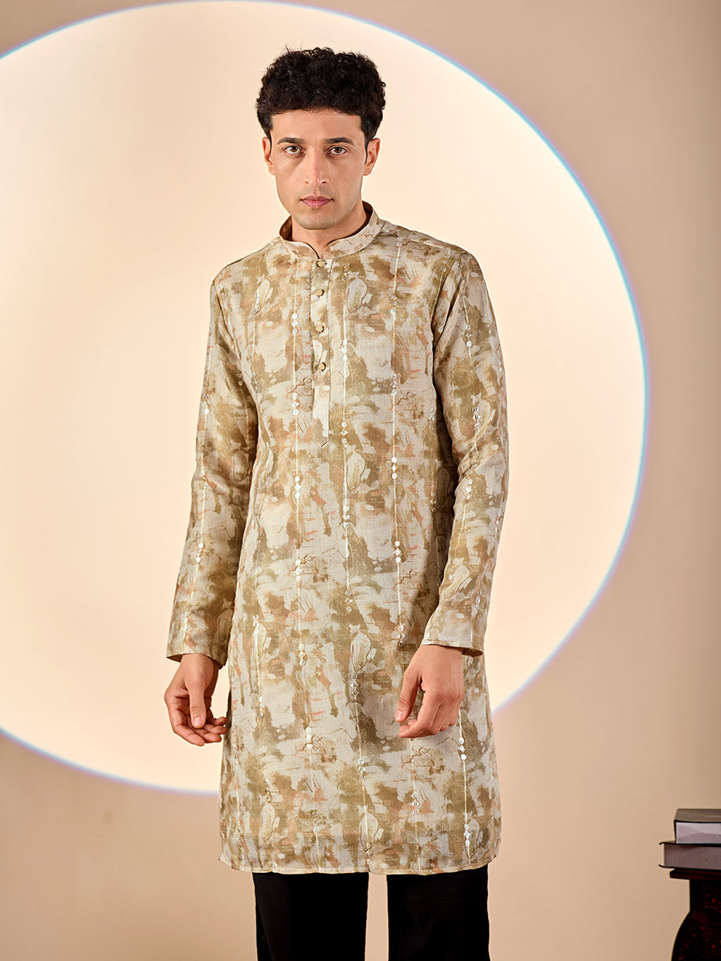 Earthy Abstract Casual Kurta