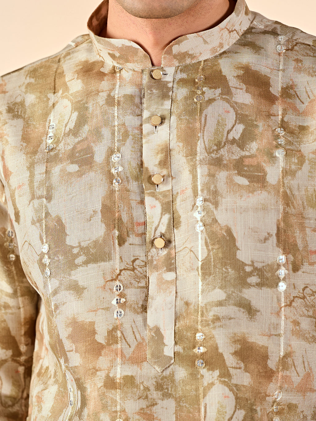 Earthy Abstract Casual Kurta