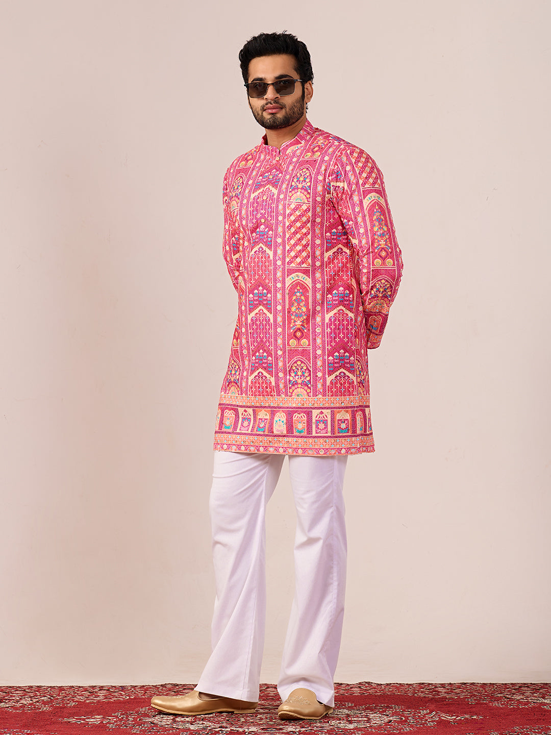 Rang Mahal Gulaab Printed Kurta Pant set.