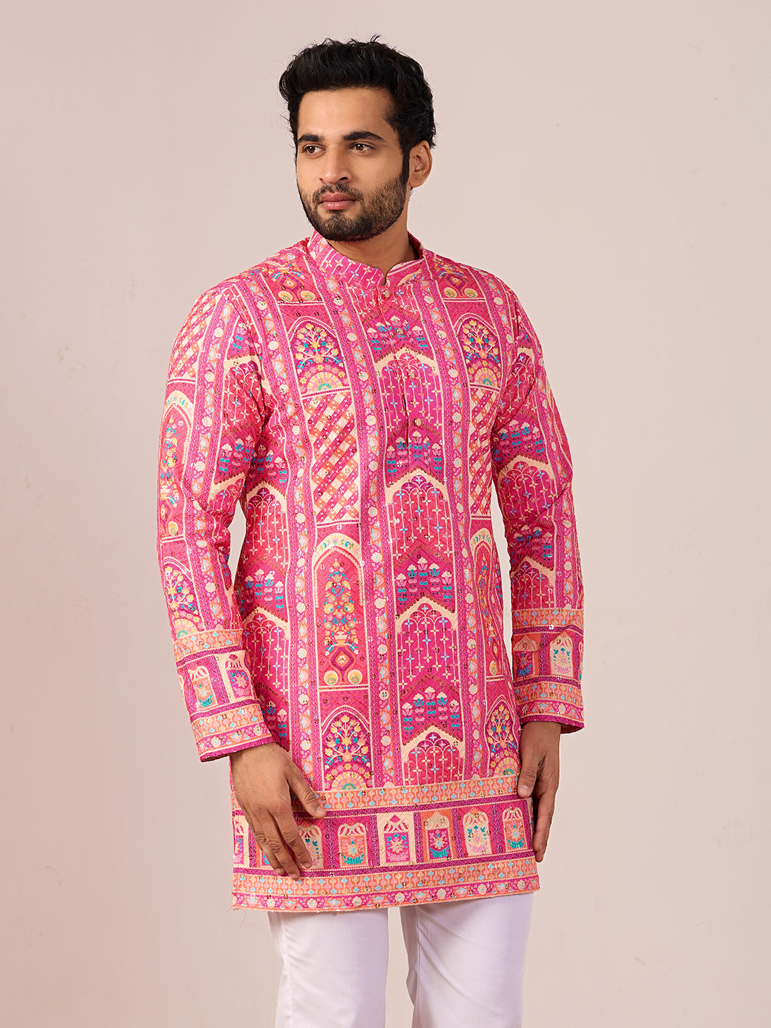 Rang Mahal Gulaab Printed Kurta Pant set.
