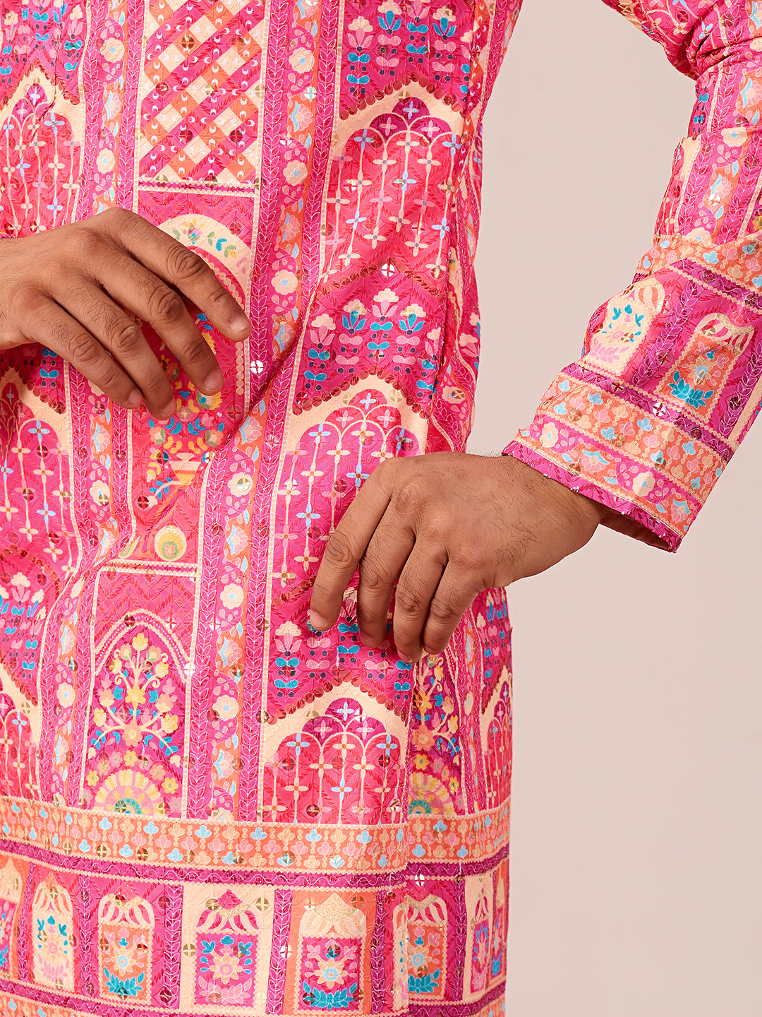 Rang Mahal Gulaab Printed Kurta Pant set.
