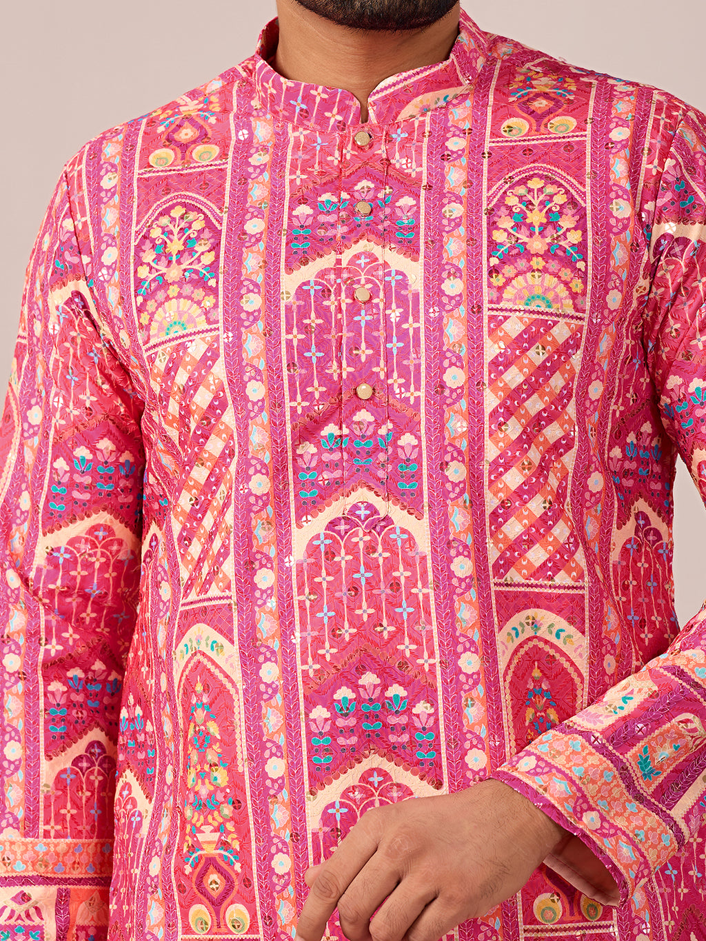 Rang Mahal Gulaab Printed Kurta Pant set.