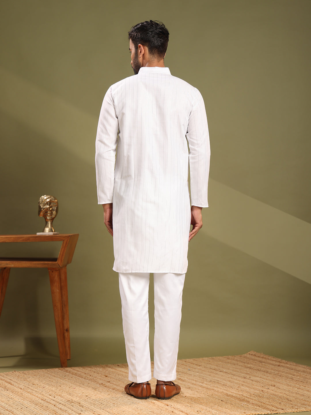 White Party Wear Kurta