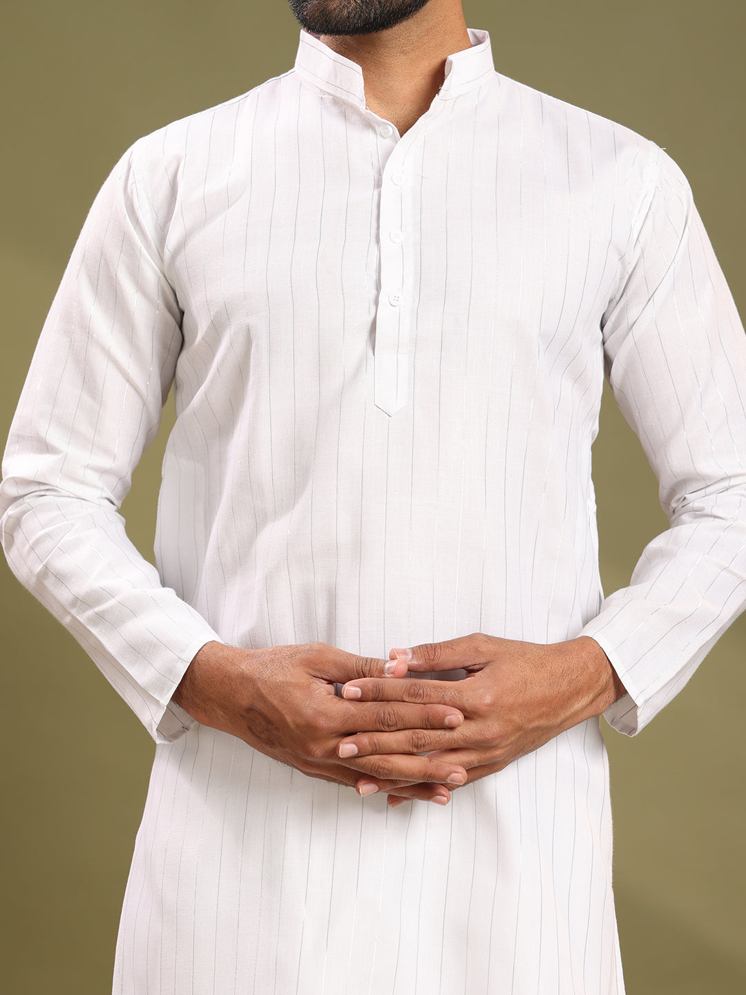 White Party Wear Kurta