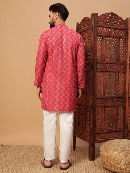 Red Bandhani Print