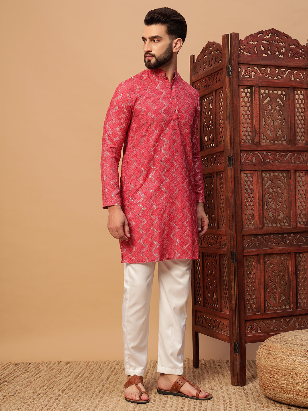 Red Bandhani Print